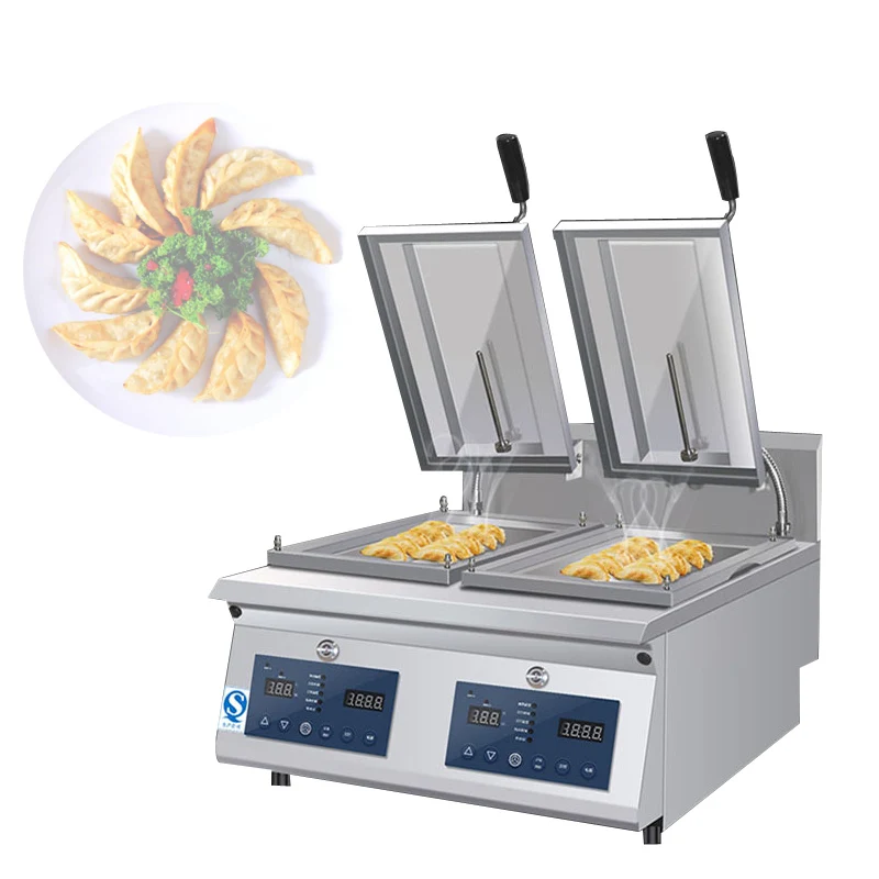 

Commercial Electric Pancake Fryer Fully Automatic Frying Machine Electric Dumpling Frying Machine Equipment