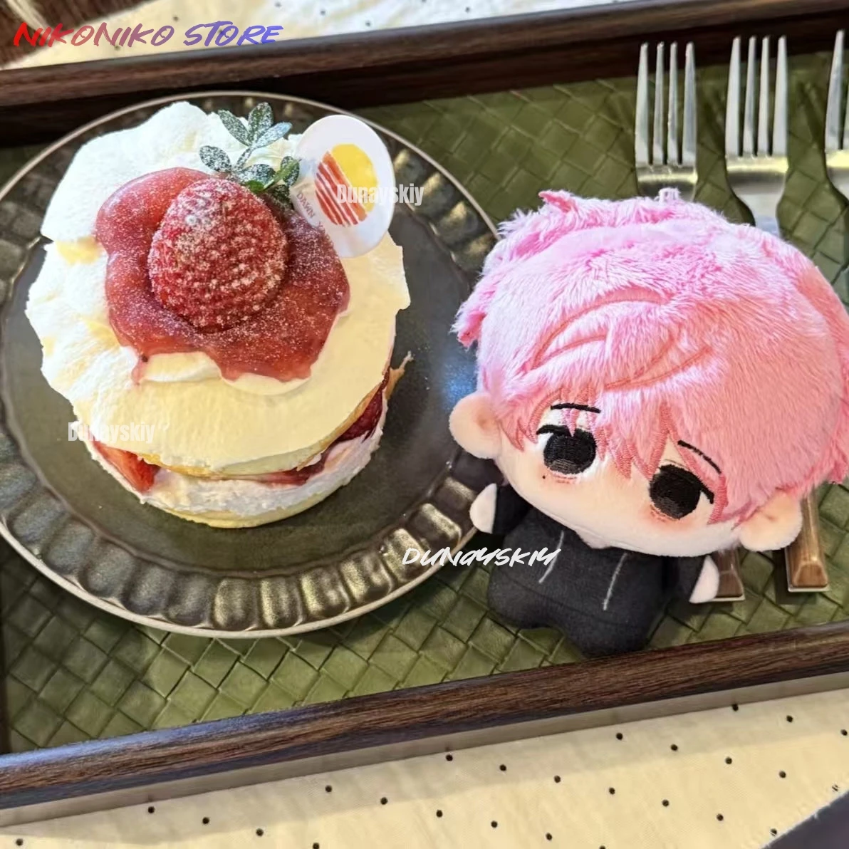 

10cm-DUNAYSKIY/Tamon's B-Side Fanmade Utage Kinoshita Tamon Fukuhara Plush Cotton Figure With Printed Design Merch Cosplay Props