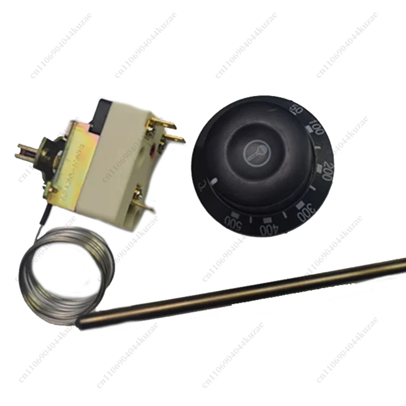 Knob Type Pizza Oven Thermostat, 500°C High Temp Temperature Control Switch for Electric Ovens
