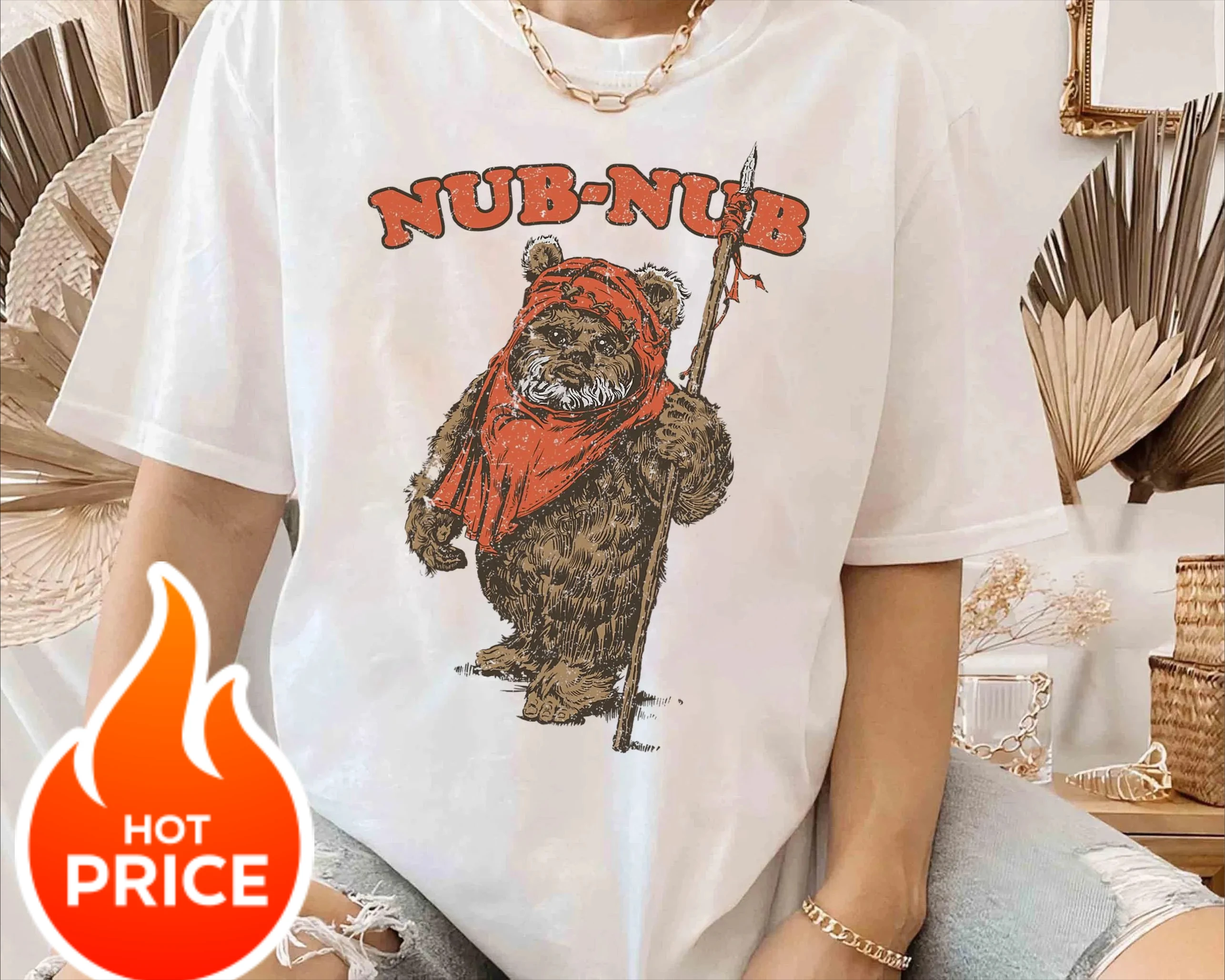 Camiseta gráfica de campamento Vintage de Star Wars Nub-Nub Ewok, regalo para seguidor de Star Wars, camiseta a juego familiar del Reino Mágico de Disneyland