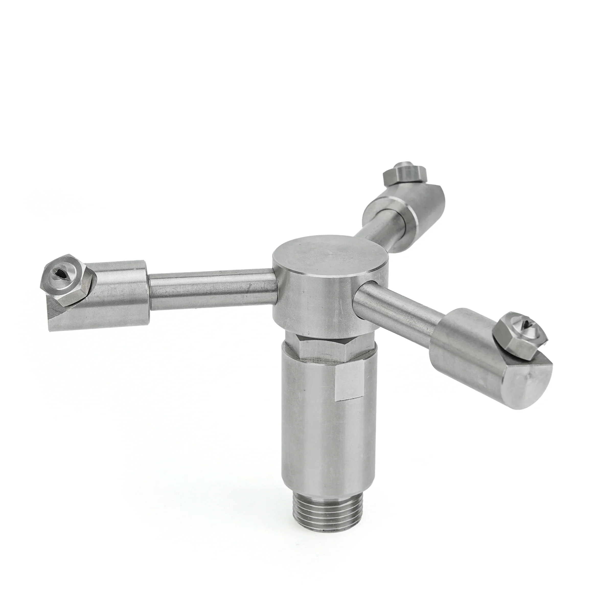 فوهة دوارة 360 درجة من الفولاذ المقاوم للصدأ مقاس 1/2 بوصة، فوهة تنظيف خزان الضغط العالي، فوهة رش الغسالة لإزالة الغبار