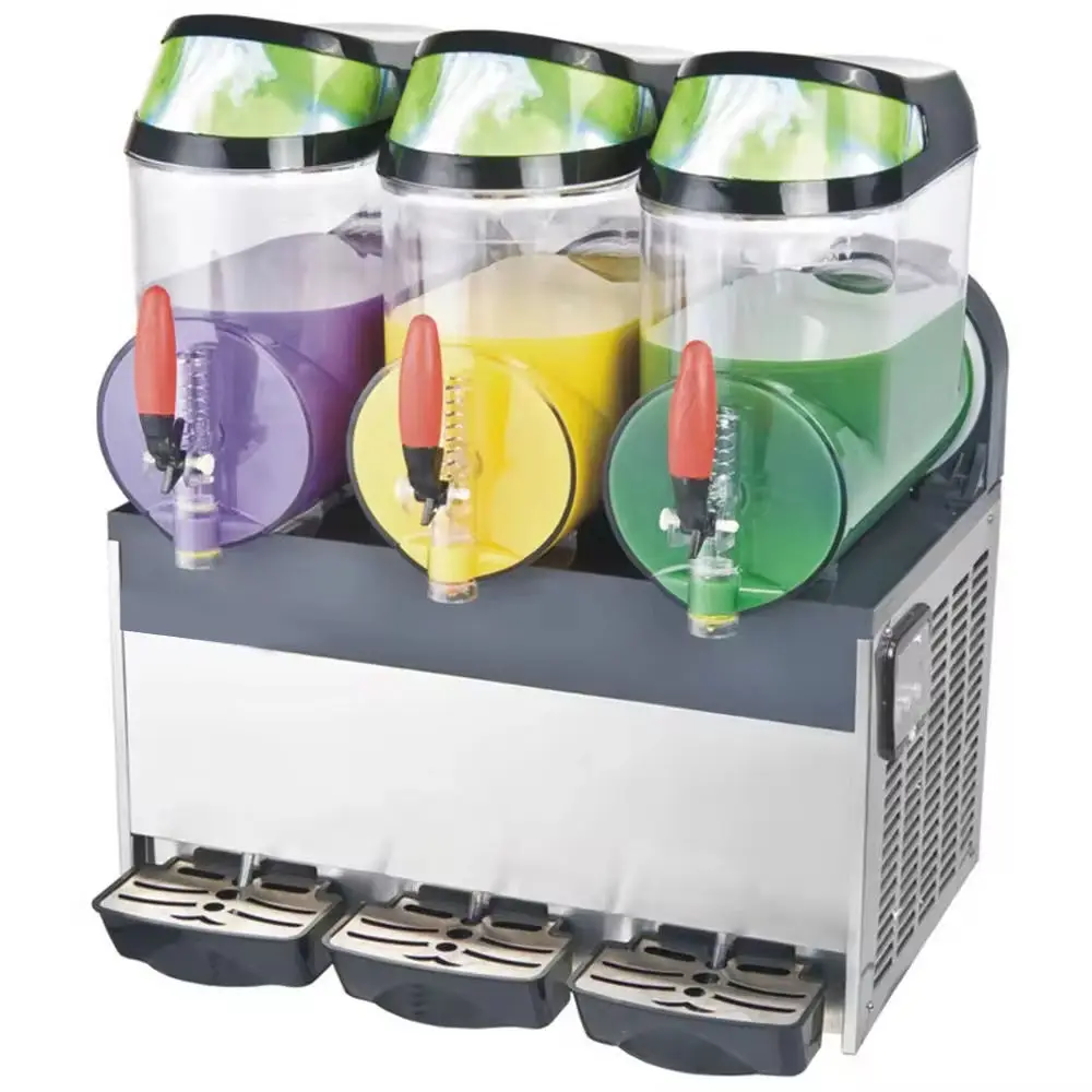 New Type 3 Tanks Snow Flakes Ice Maker Machine Slushie Machine Commercial Slush