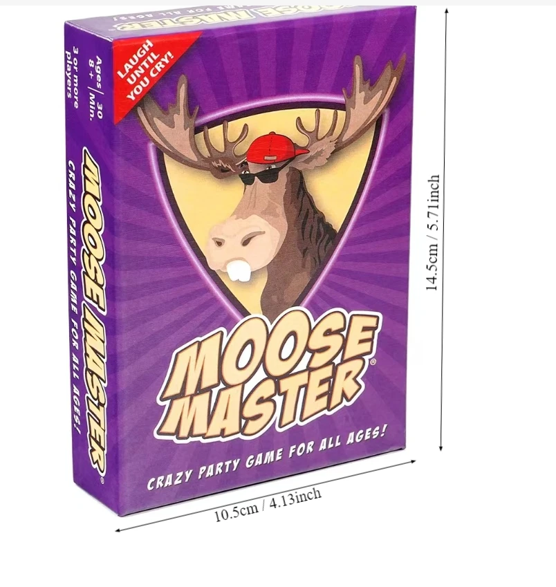 1PC Full English Adult Drinking Party Card Game Moose Master Moose Master Upgrade