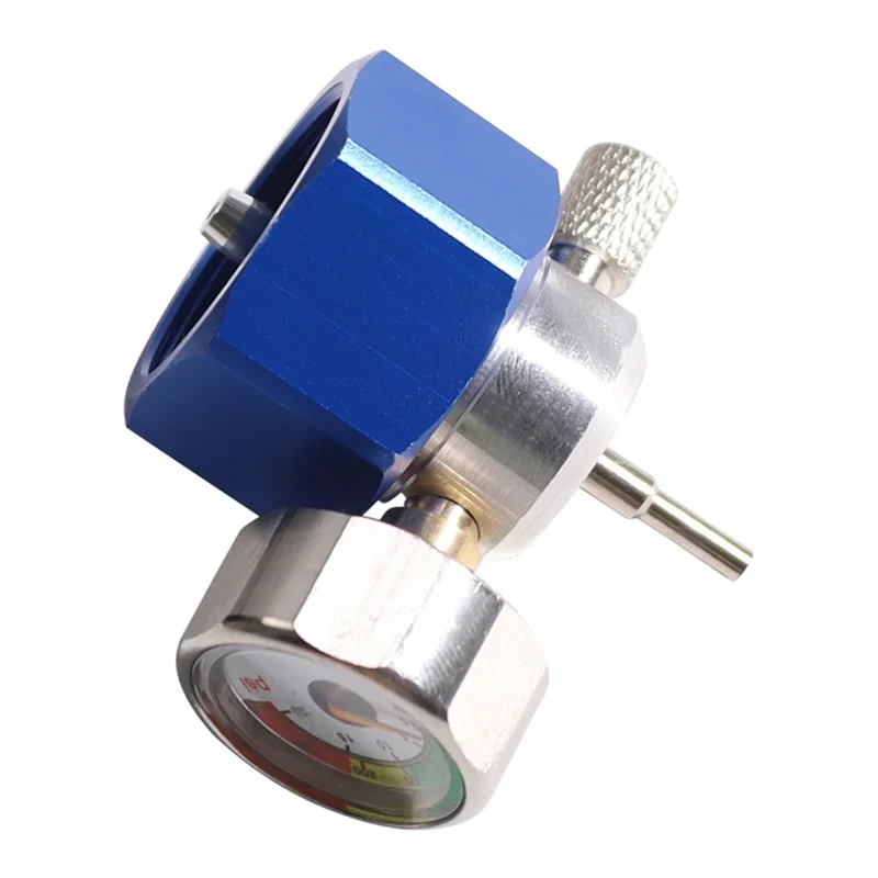A03F-Airsoft Propane Filling Adapter for Green Gas with Gauges Pressure Thimble Protective Cover with Propane Camping Tank