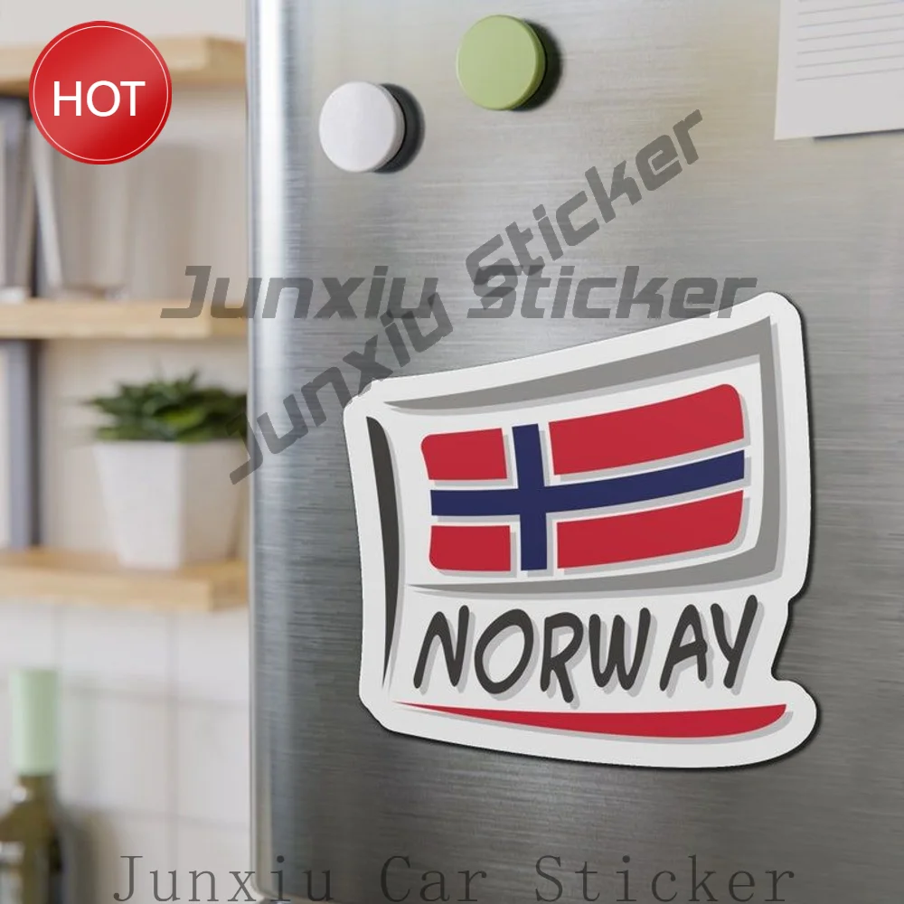 Norway Flag Norwegian Pride PVC Vinyl Sticker For Vehicle Window And Luggage Symbol And Message Decoration Decal