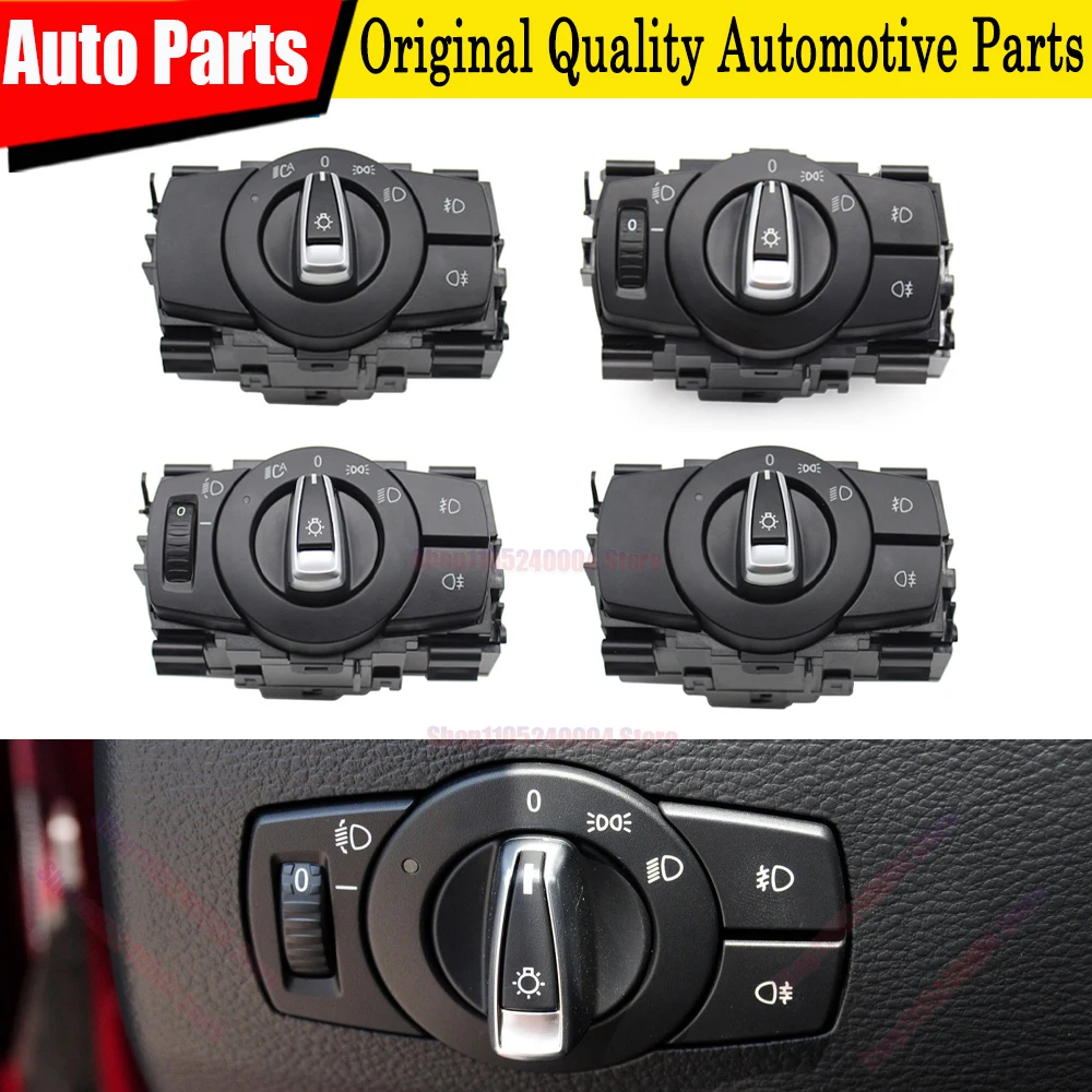 Headlamp Head Light Control Switch Complete Assembly With OE Number For BMW E81 E82 E87 E88 E90 E84 61319169403 61319169405