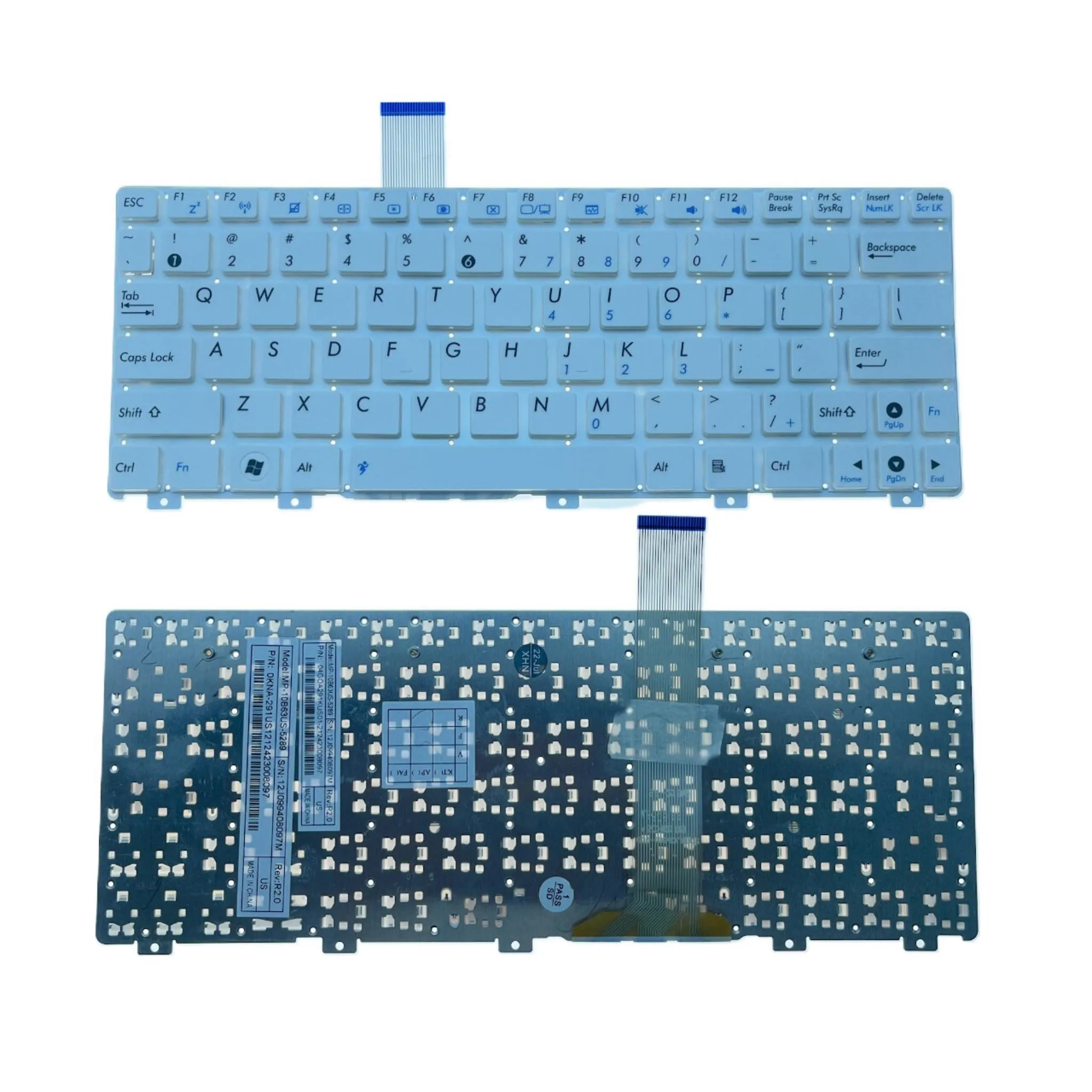 New US Laptop Keyboard For ASUS EeePC 1015 1015B 1011PX 1015P 1015PE 1015PED 1015PEM 1015TX Notebook PC Replacement