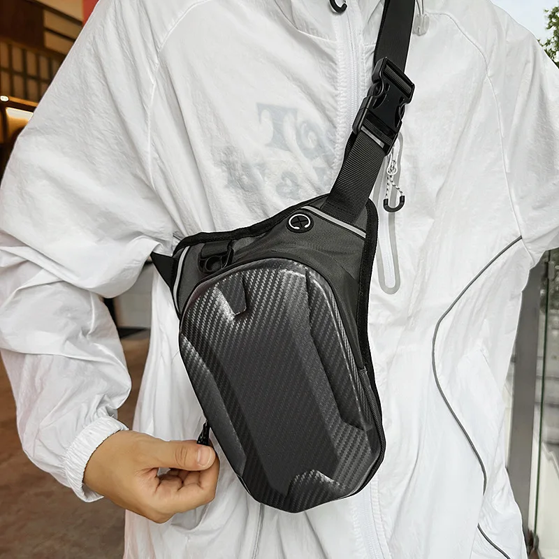 حقيبة خصر جديدة لساق الدراجات النارية لعام 2025 للرجال، حزمة حبال كروس لركوب الدراجات، حزمة الفخذ الرياضية الخارجية، بسيطة وعملية ​