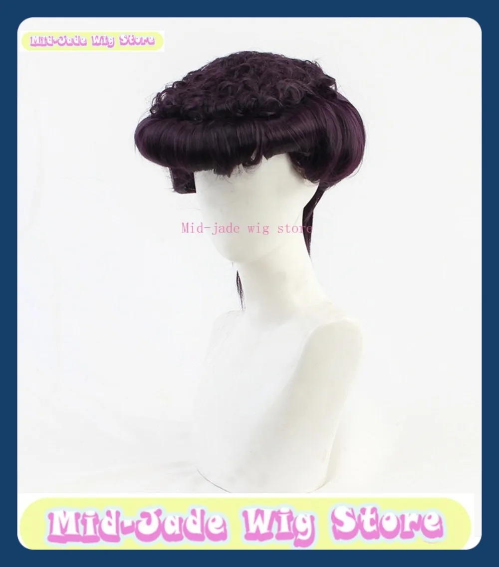 Peluca de jade medio tienda Josuke Higashikata, peluca de Cosplay, juego de Anime, juego de rol, actuación de fiesta de Halloween, pelo sintético
