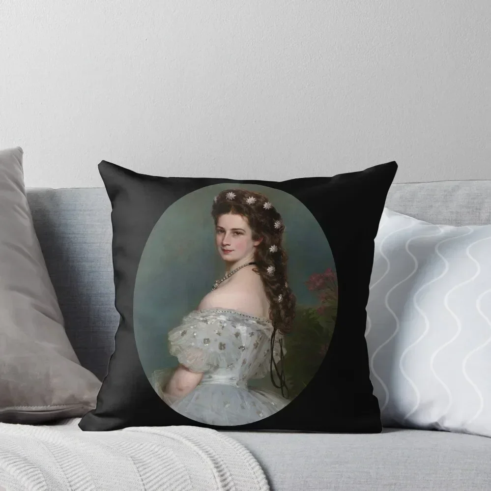 Empress Sisi Elisabeth of Austria (1865) - Franz Xaver Winterhalter Throw Pillow Sofa Cushions Cover Cushions For Sofa pillow