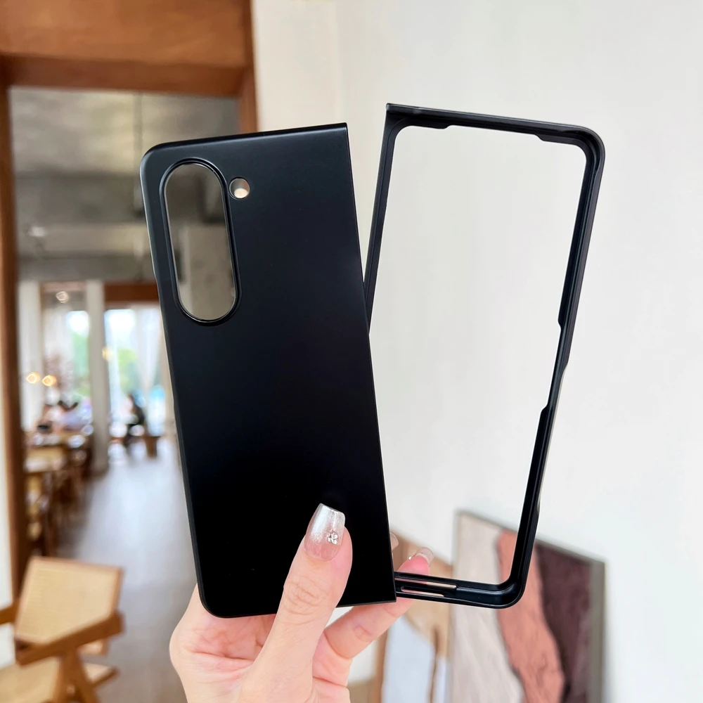 Phone Case For Samsung Galaxy Z Fold 6 5 4 3 2 Matte Transparent 2 in 1 Hard Shockproof Cover Shell
