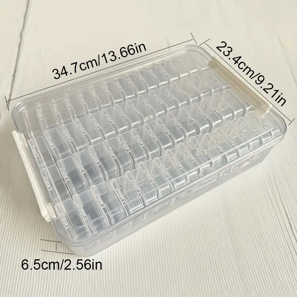 Transparent Plastic Storage Boxes with Snap Lids for Beads and Jewellery