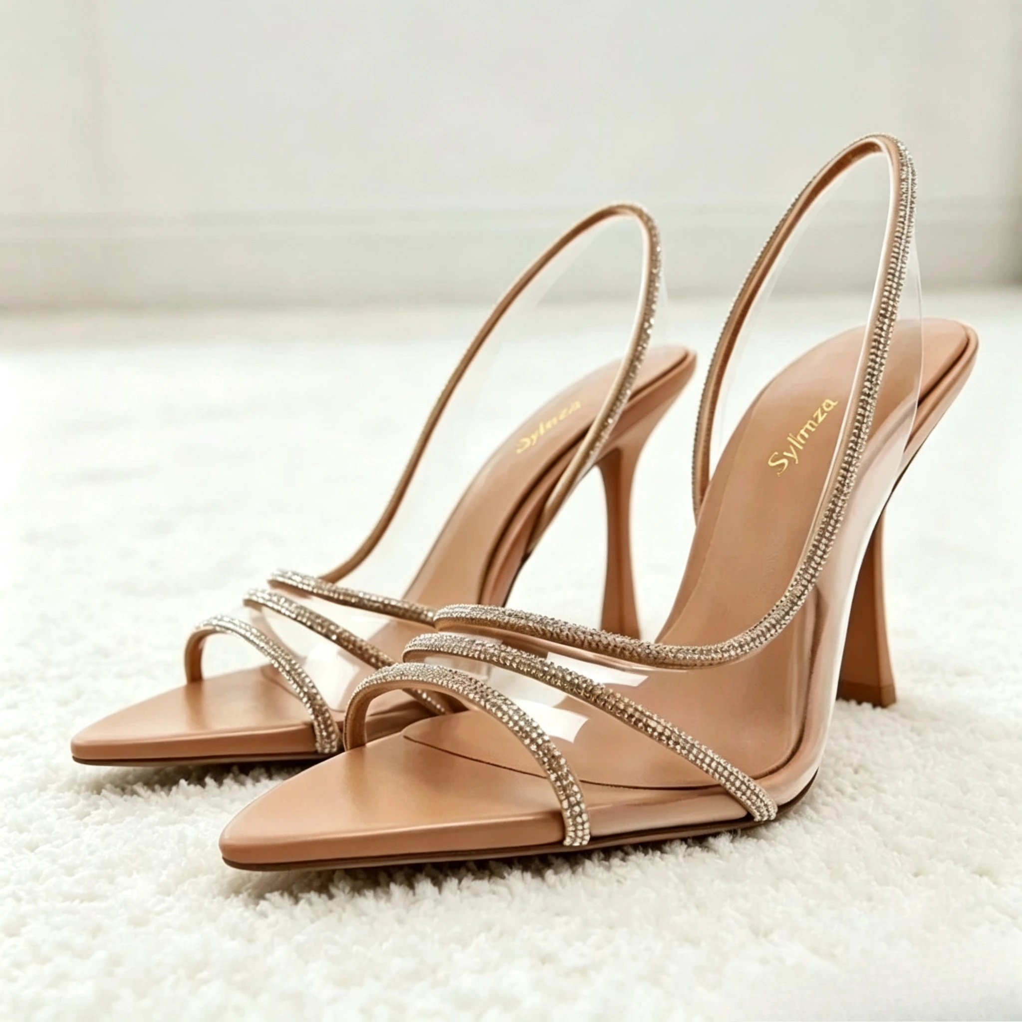 Rhinestone Strap Slingbacks He - Women'S Fashion Shoes ulasan dan harga