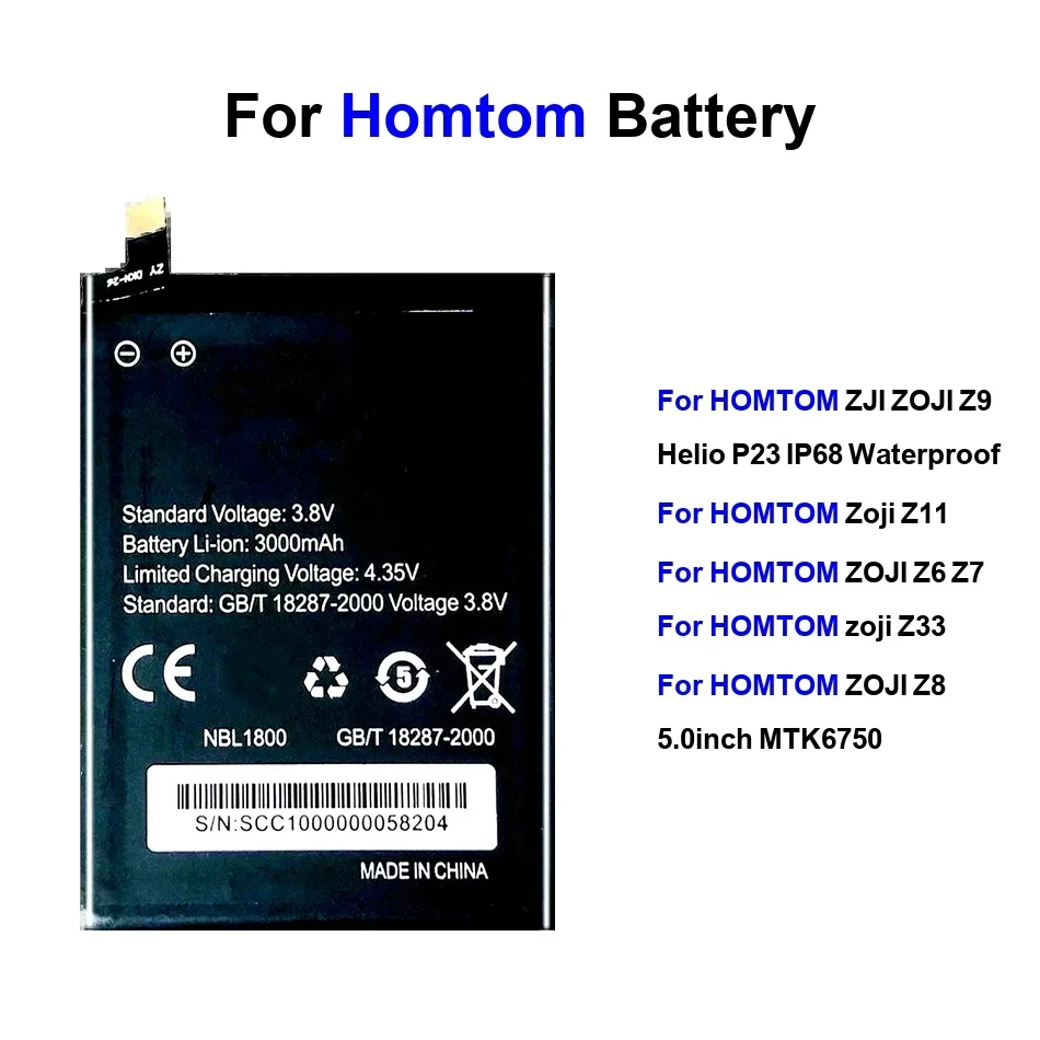 Прочный аккумулятор мобильного телефона 3000-10000 мАч для Homtom Zji Zoji Z11 Z33 Z6 Z7 Z8 Z9 5.0 Pro Прочный аккумулятор мобильного телефона 3000-10000 мАч для Homtom Zji Zoji Z11 Z33 Z6 Z7 Z8 Z9 5.0 Pro