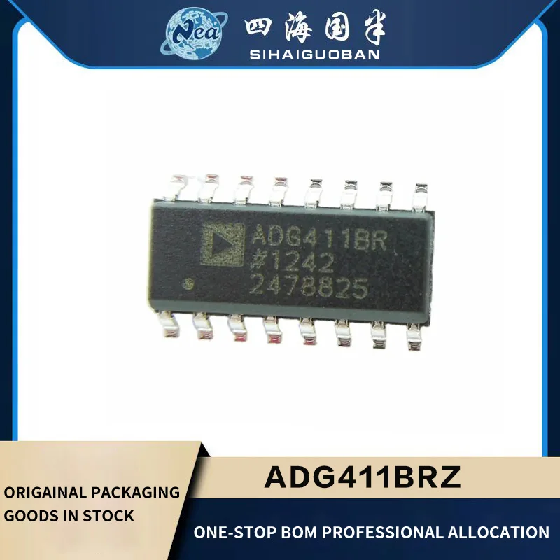 1PCS Original New  ADG411BRZ-REEL7  SOP16  ADG417BRZ-REEL7  SOP  ADG419BRZ-REEL7 IC SWITCH SPDT X 1 35OHM 8SOIC