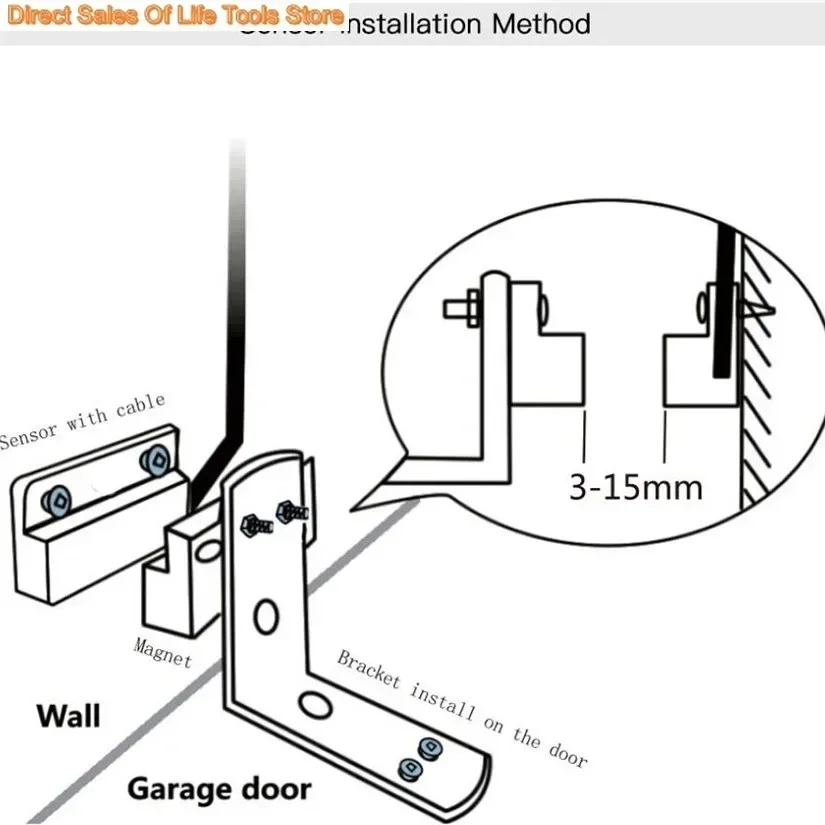 Tuya WiFi باب المرآب تحكم مفتاح ذكي فتحت الباب APP اليكسا التحكم الصوتي فتحت باب المرآب المنزلي #2
