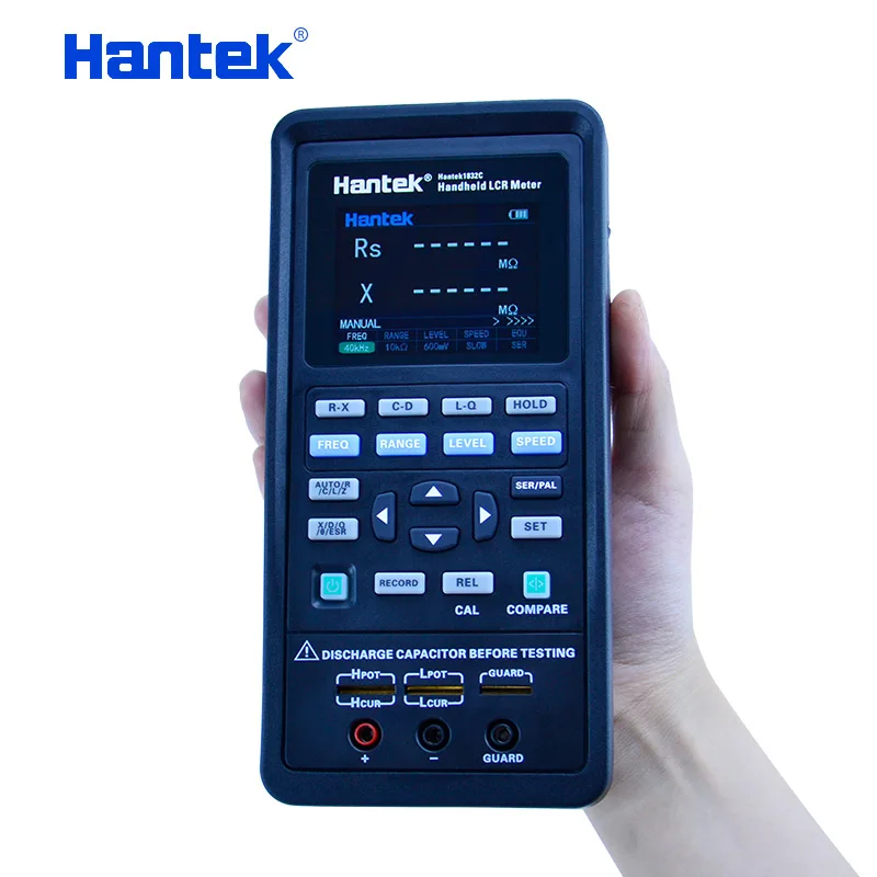 Hantek 1832C/1833C Digital Bridge LCR Meter Portable Handeld Inductance Capacitance Resistance Measurement Tester Tools