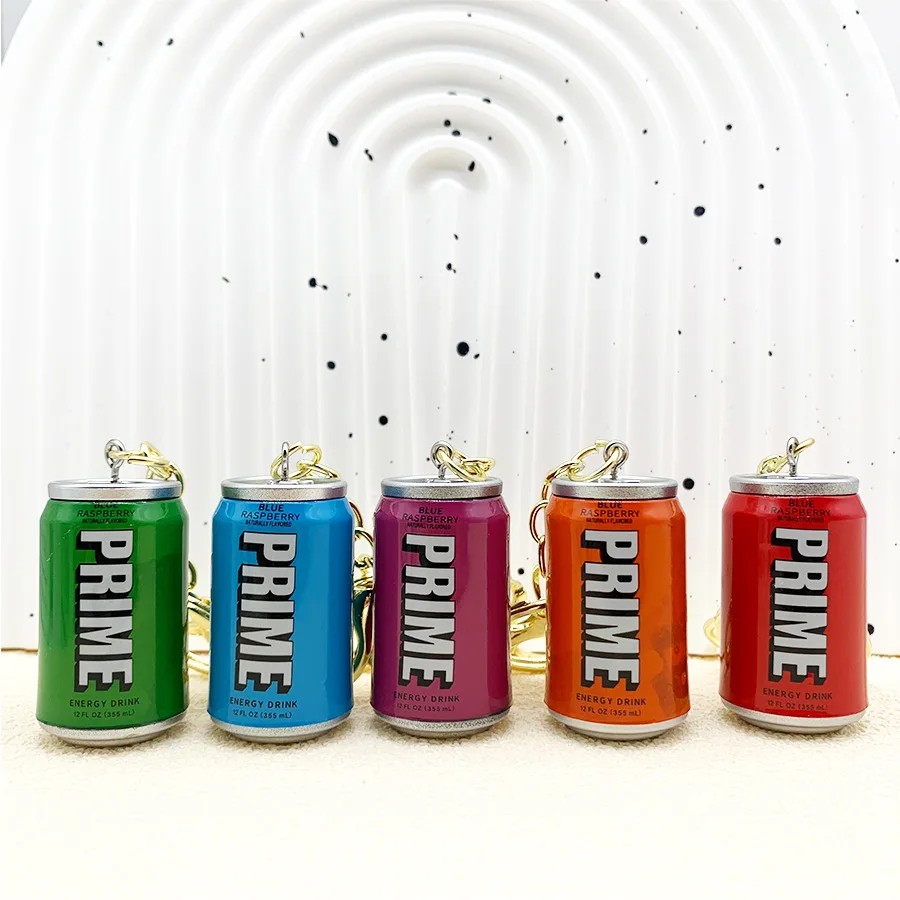 Fashion Bottle Key Chains Cute Prime Drink Keychain for Car Key Bag Pendant Women Party Favors Keyring Gifts Wholesale