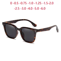 Gafas de sol antideslumbrantes con montura de leopardo para miopía con dioptrías TR90 UV400 gafas de sol polarizadas prescripción 0 -0,5 -0,75 a -6,0
