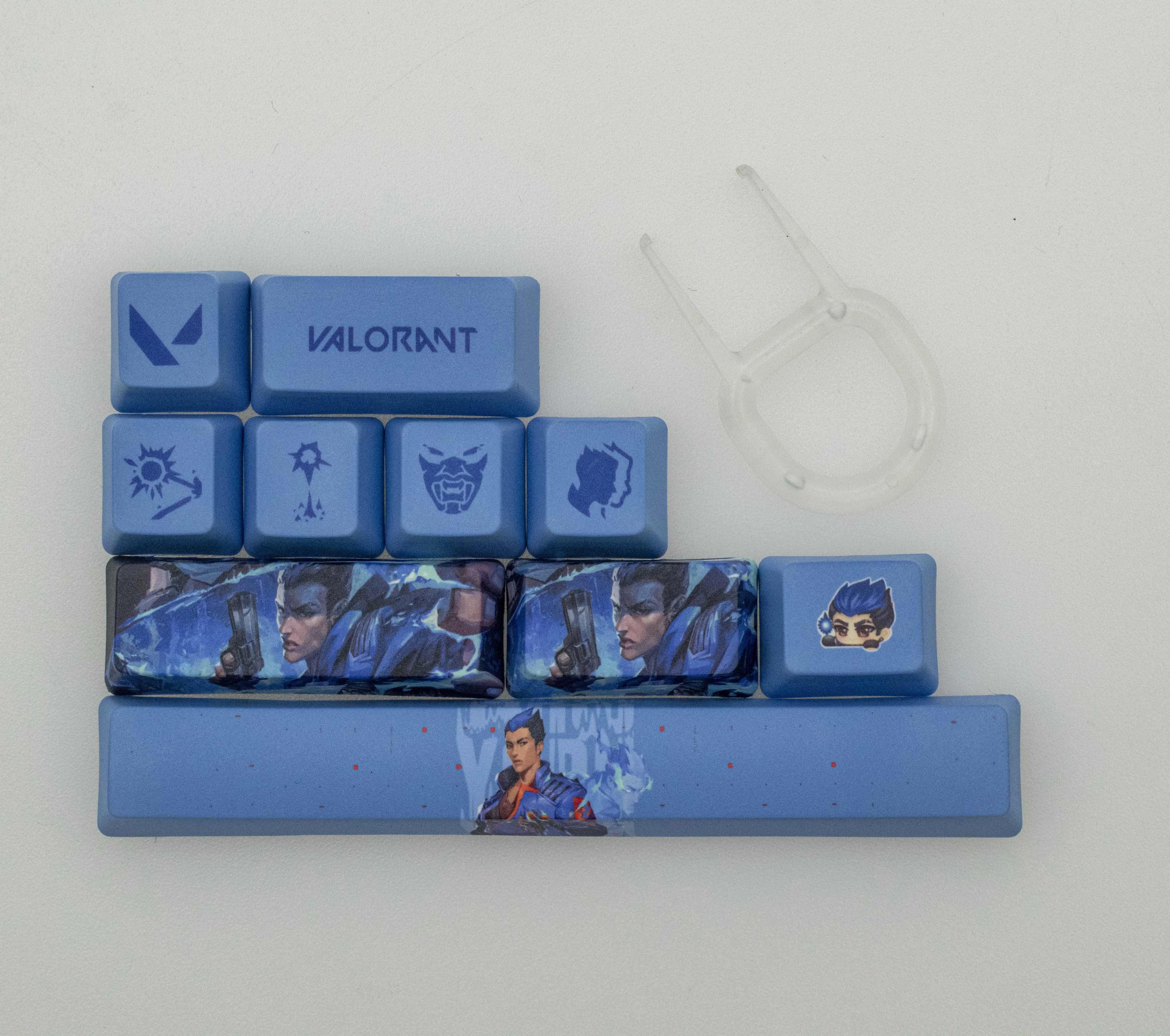 Valorant game keycaps yoru OEM Profile 10keys PBT dye sub keycaps