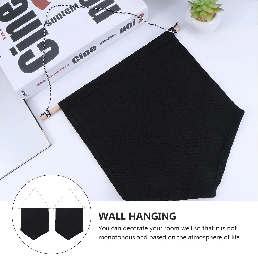

2 Pcs Decorative Pendant Hanging Banners Wall Jewelry Brooch Display Cloth Badge Pendants