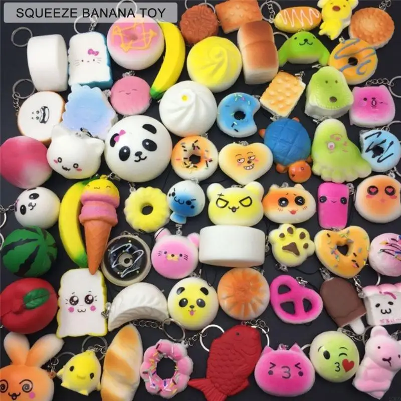 23GD Squeeze Bread Toy Squeezable Toy Stress Relief Bun Toy Office Adult Gift