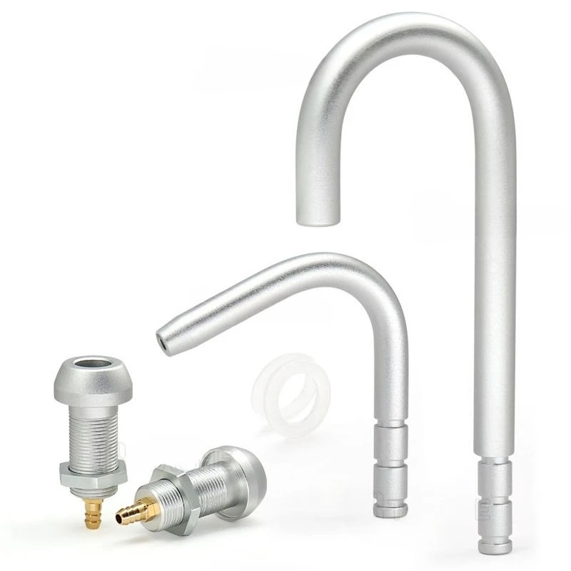 Lab Chair Spittoon Comprehensive Machine Accessories, Metal Flushing Pipe, Water Supply Pipe, Mouthwash with Seat, with Elbow