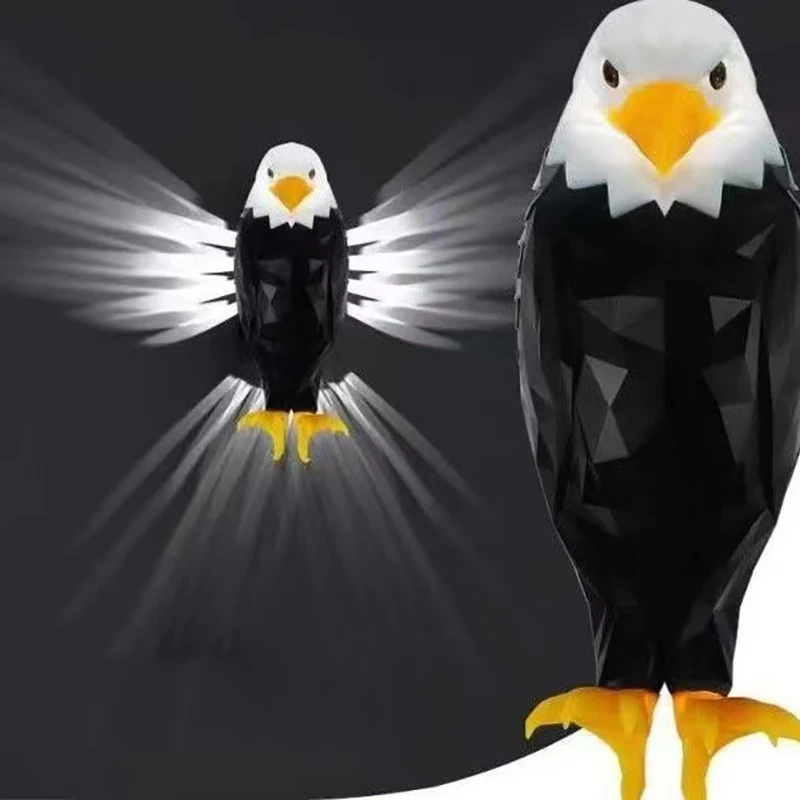 

LED Eagle Wall Lamp with Luminous Wings Household Wall Mounted Projection Lamp Ambient Light For Master Bedroom Dining Room Deco