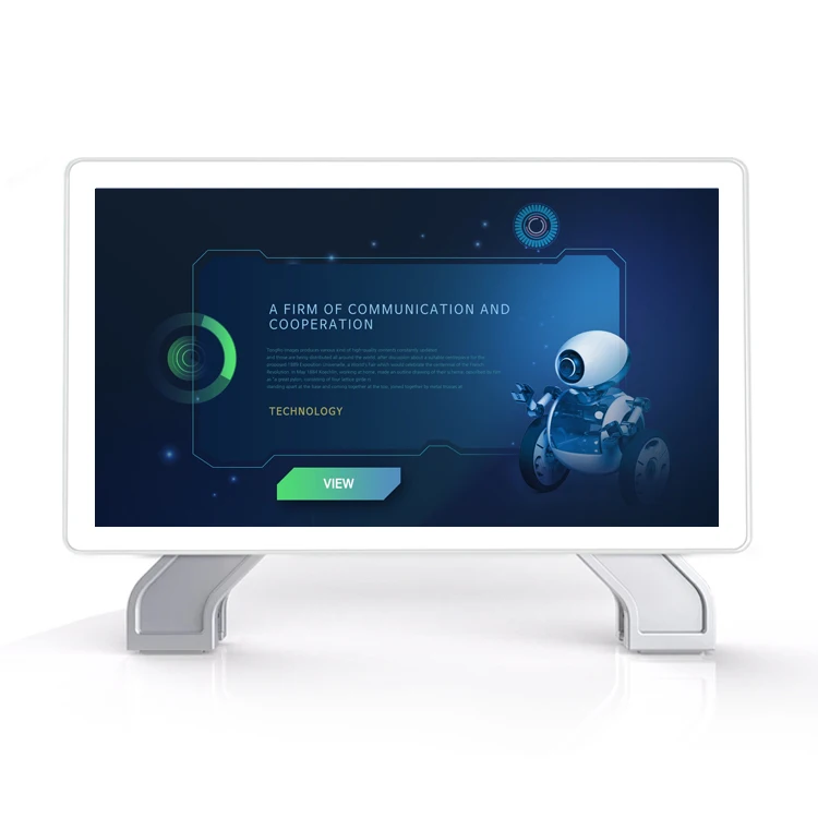 Fully Bonded Wall Mounted 15.6 Inch HD LCD Android 11 2GB RAM Built-in Speaker Interactive Terminal USB/Wi-Fi PoE Restaurant