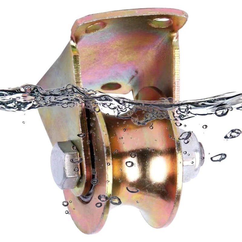 E5BE 1.2in V Roda Do Sulco Polia Deslizante Portão Roda Pesado Caster Faixa Rígida Rolo Rolling Gate Galvanizado