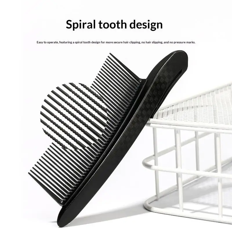 1 Pcs Salon Hair Clips Comb Wide Teeth Hairdressing Cutting Dying Hair Layering Clip Styling Clips Professional Barber Shop view 4