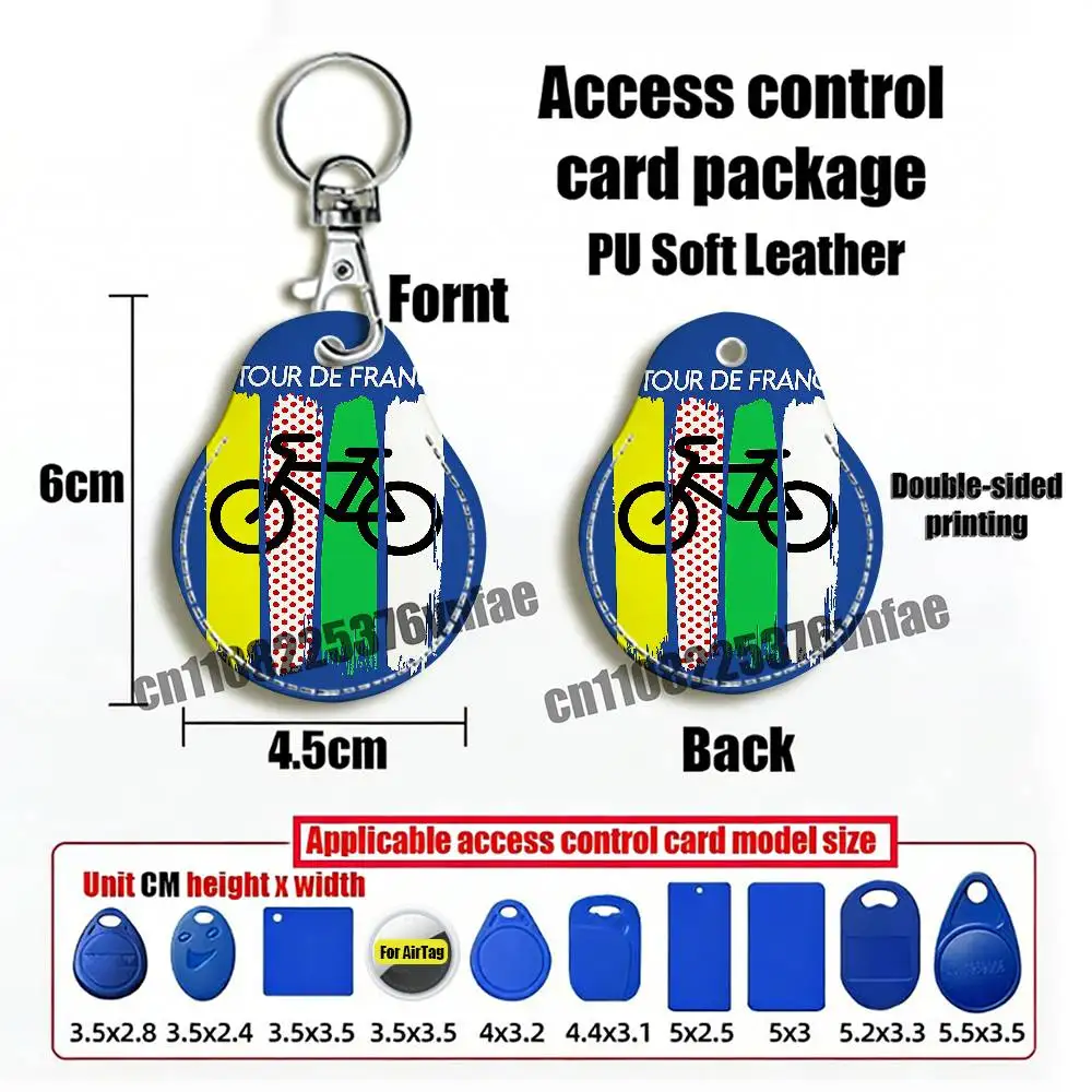For Tour De France Bike Bicycle For AirTag Card Holder Cover ID Clips Credit Bank Access Electric Car
