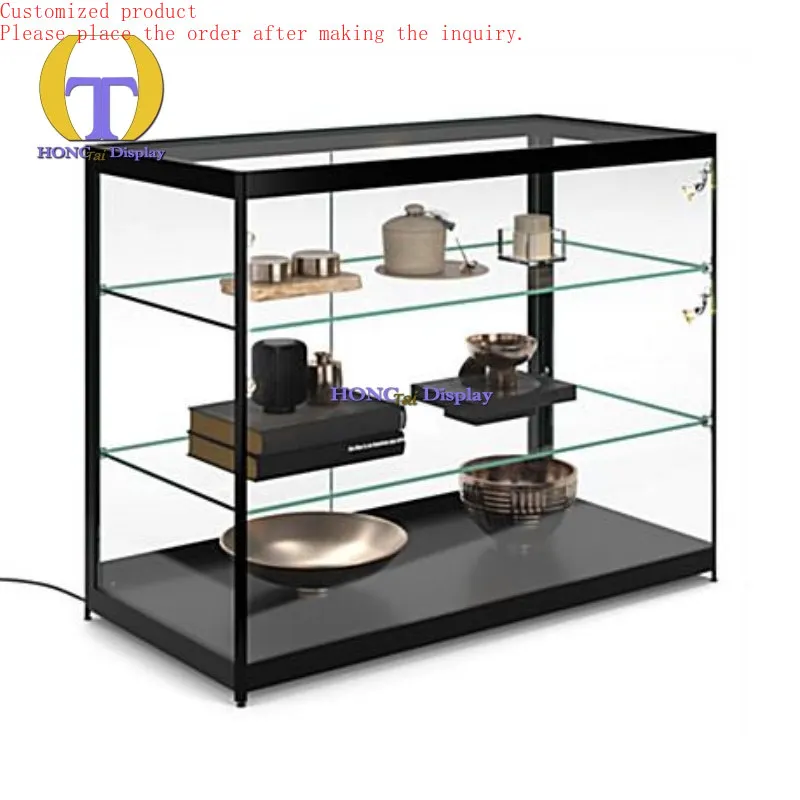 

Custom.High-Grade Glass Factory Wholesale Smoke Shop Show Cases Lightweight With Led Lighting Smoke Store Fixtures Display