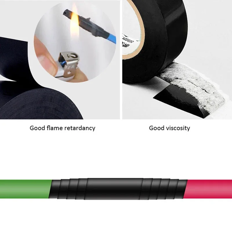 1pcs 20M Flame Retardant Electrical Tape Insulation High Voltage PVC Film Tape Waterproof Self-adhesive Electrician Tape