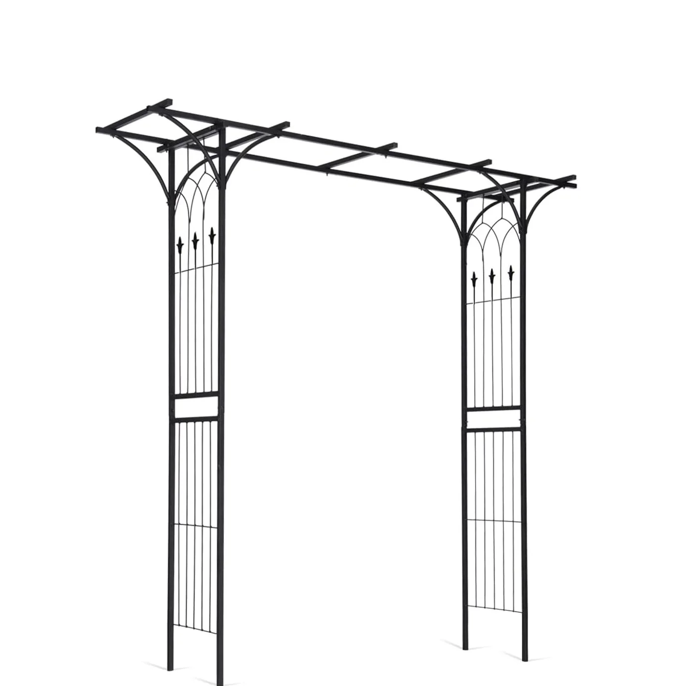 

Large Flat Top Outdoor Garden Wedding Arch Garden Grass Vines Climbing Frame