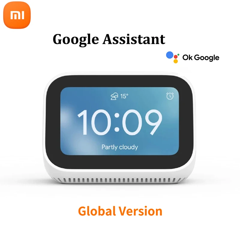 

Global Version Xiaomi Mi Smart Clock AI Touch Screen Display Speaker Bluetooth 5.0 Alarm Clock WiFi Connection Ok Google Control