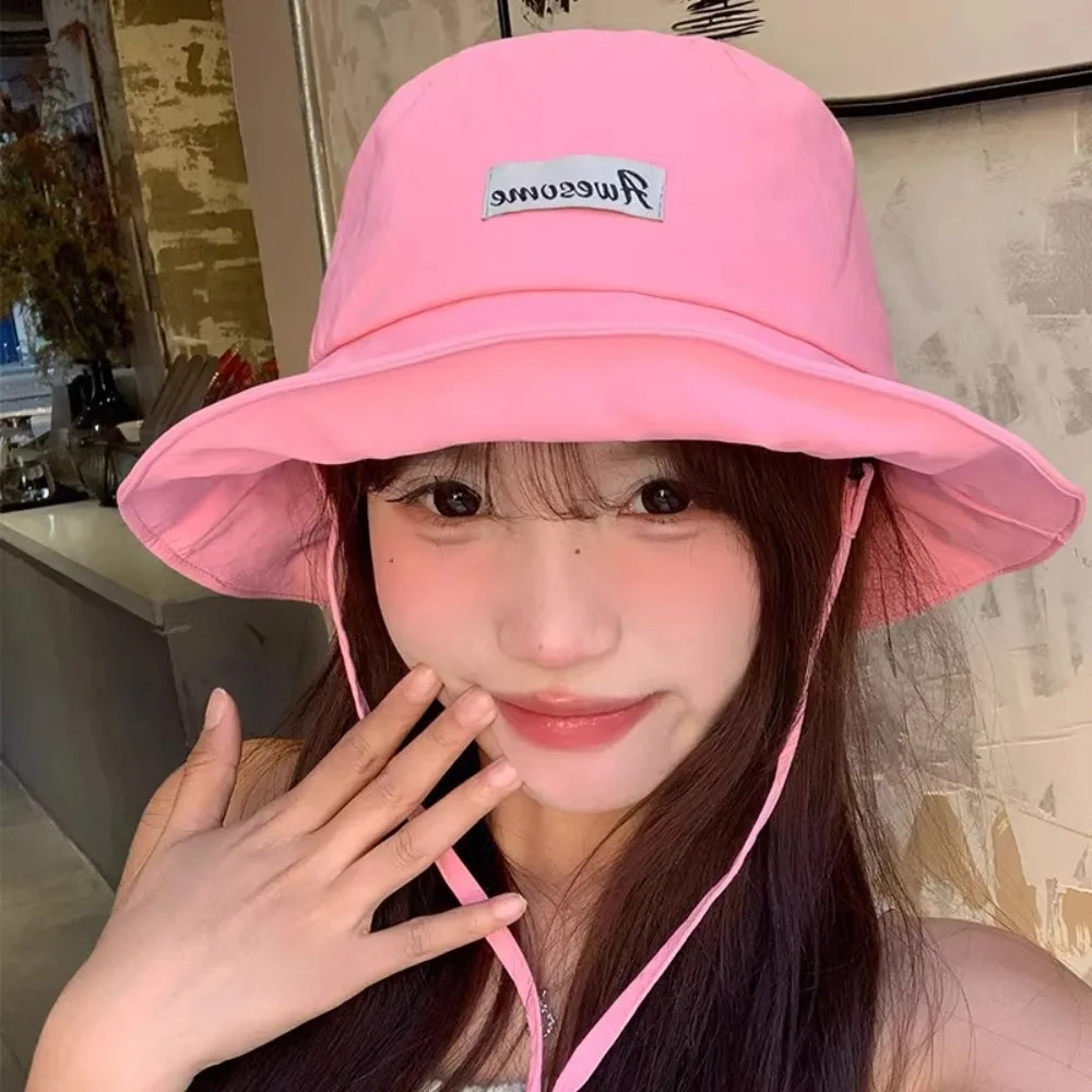 Foldable Fisherman Hat Wide Brim Sunshade Drawstring Bag Convertible Into Bag Multi-functional Outdoor Fishing Cap Summer