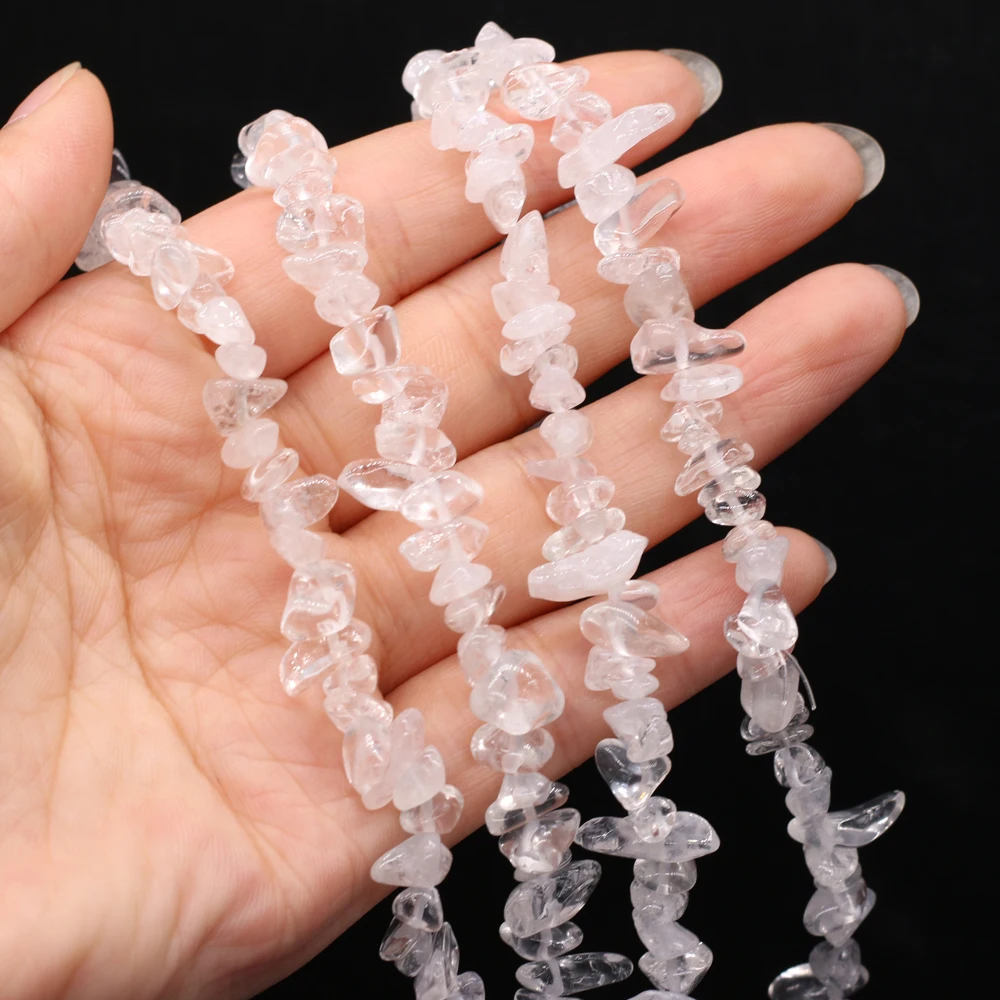 5-8mm Natural Stone Crystal Beads Clear Quartz Loose Spacer Beads for Jewelry Making Supplies DIY Necklace Bracelet Accessories