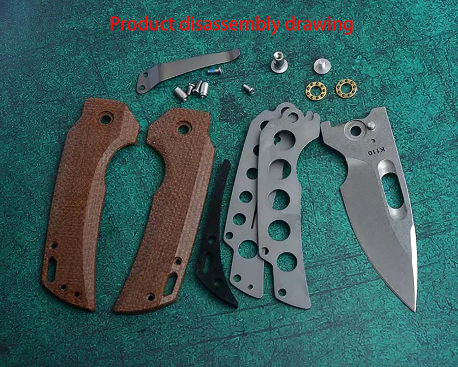 LEMIFSHE New Folding Knife Real K110/M390 Blade Micatta/Titanium Handle Outdoor Camping Hunting Kitchen Survival EDC Tools