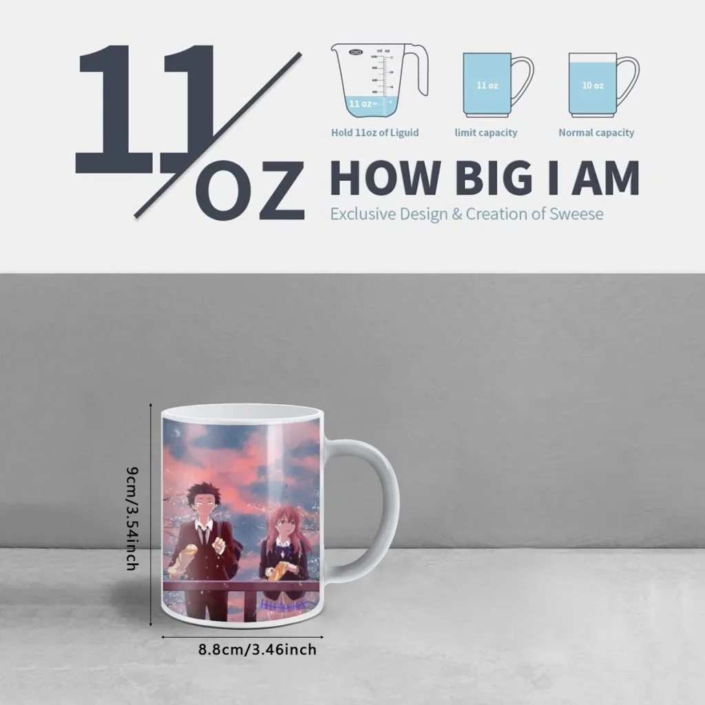 Anime Poster A Silent Voice Free shipping Magic Color Changing Ceramic Coffee Mug Cup Friends Gift