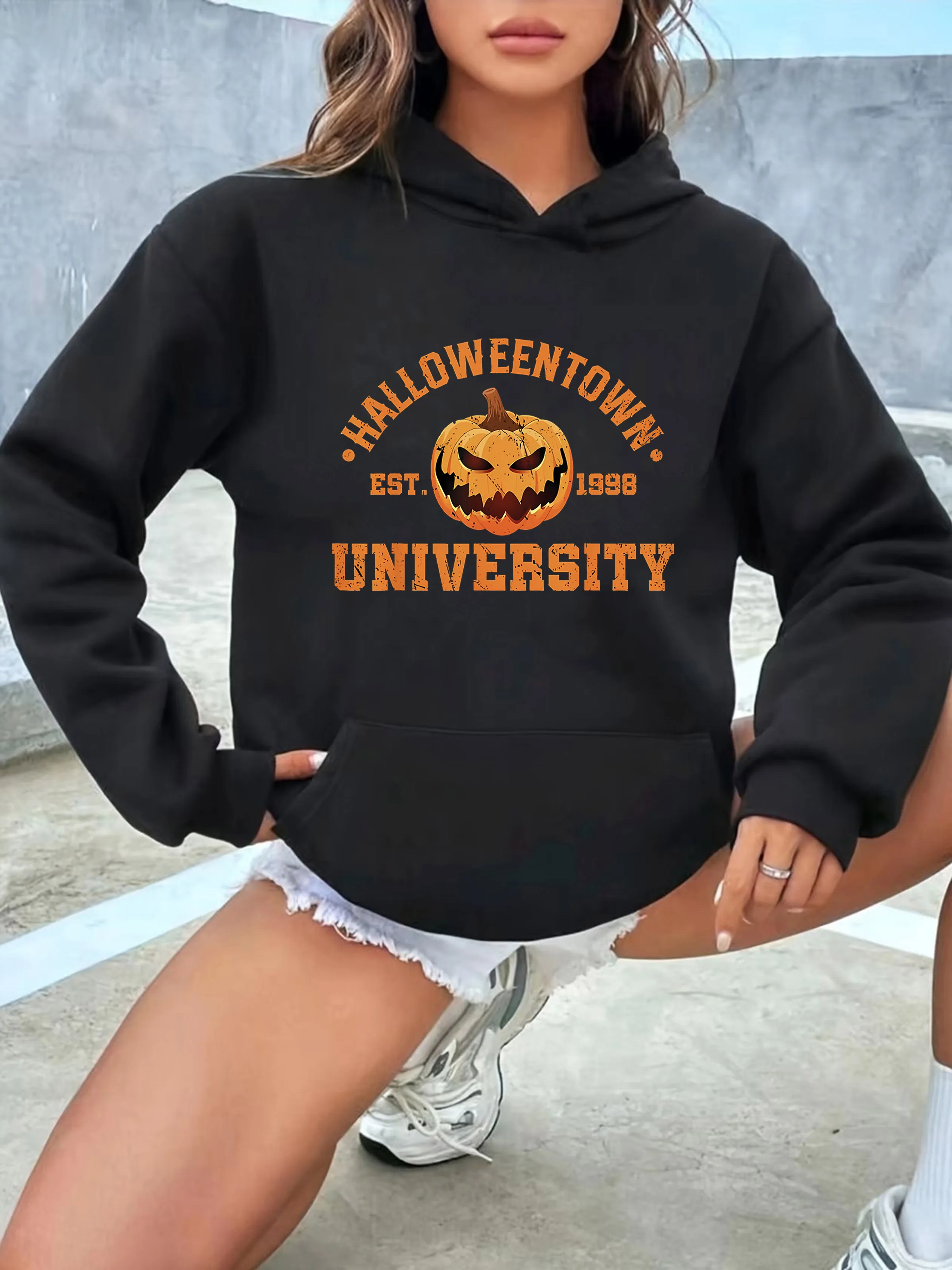 

Мужской и женский топ с принтом больших размеров, свободный повседневный, мягкий, удобный и дышащий, свободный пуловер с капюшоном для занятий спортом на открытом воздухе