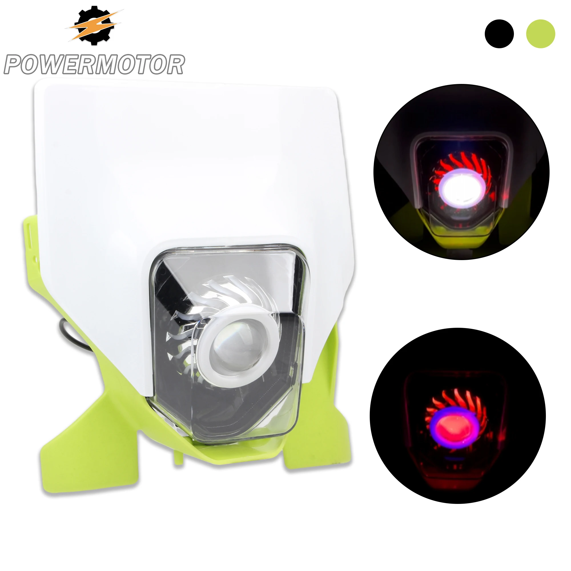 

for Husqvarna LED Headlight Fairing FC FE TC TE 125 300 300i 250 450 700 for Motoland BSE Motocross DirtBike HeadLamp Modified