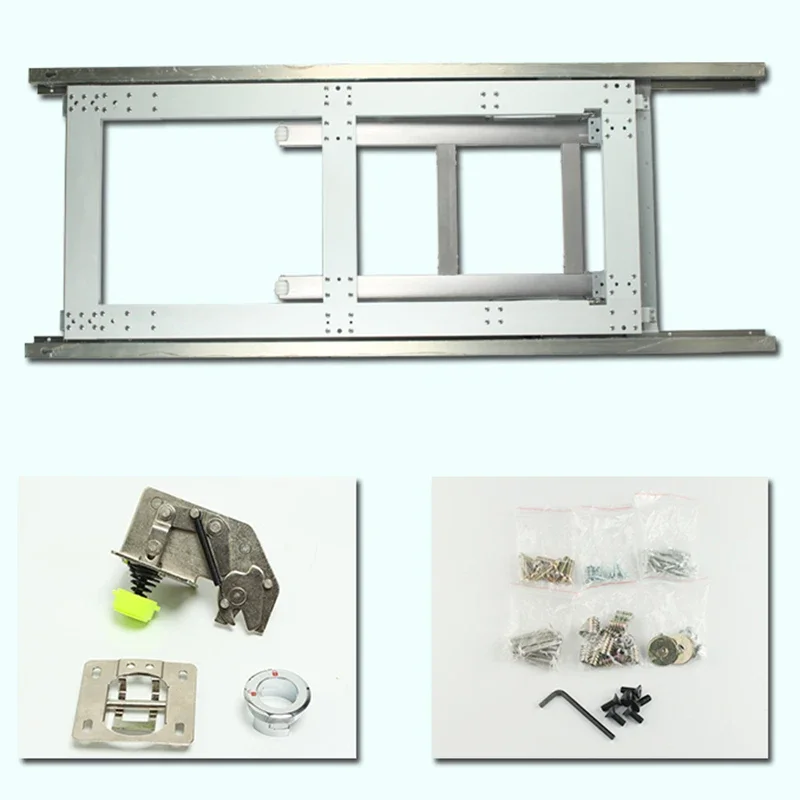 Hidden foldable wall-mounted table under the turn hardware bracket Multifunctional desk cabinet Bar connection accessories