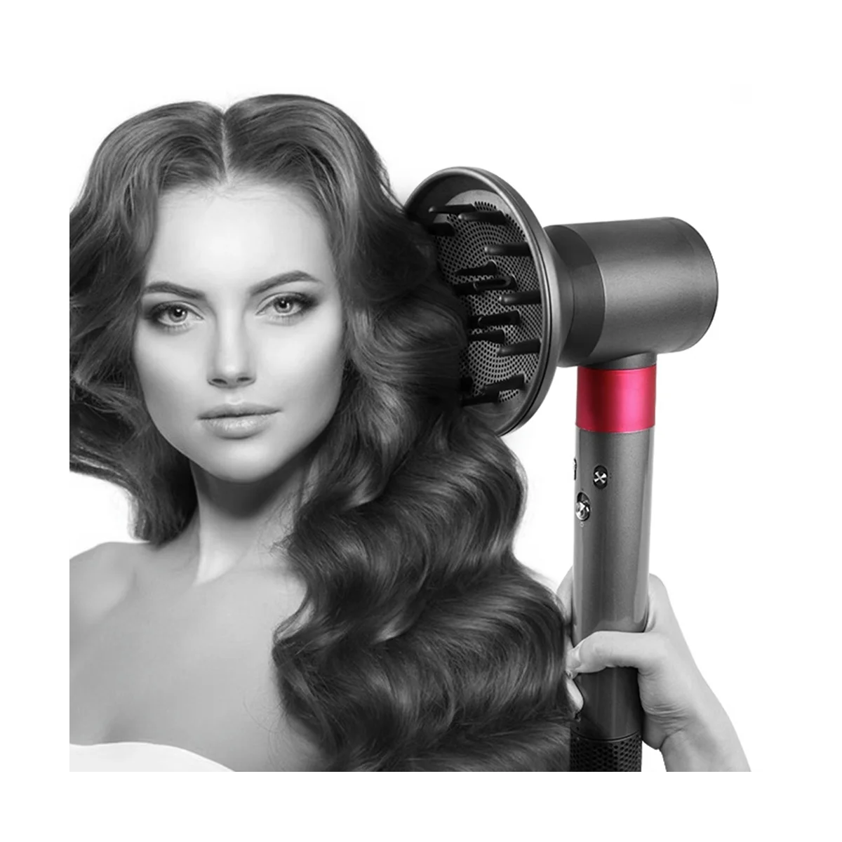 Adapter Voor Dyson Airwrap Styler Hs01 Hs05, Het Omzetten Van Uw Air Wrap Curling Styler Naar Een Föhn Een