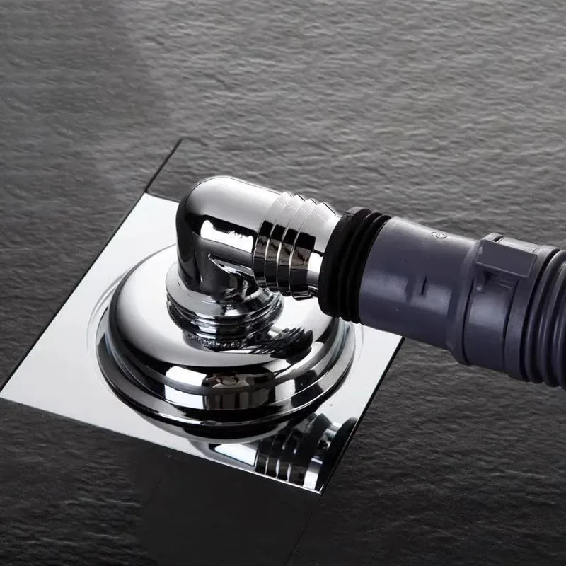 2026 Washing Machine Floor Drain Connector, Drain Pipe, Sewer Odor and Overflow Preventer, Bathroom Three-Way Cover image 4