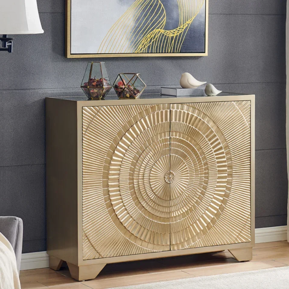 

outstanding Durable Cross-border 2-Door Sideboard In Accent Design Style For Kitchen Dining Living Room Bedroom Hotel Fa