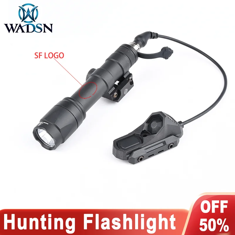 WADSN linterna táctica blanca con interruptor de presión para riel20mm - imagen 2