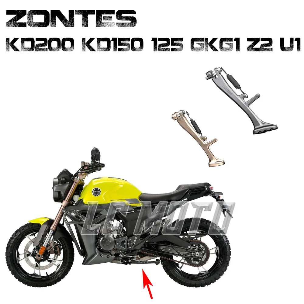 For ZONTES KD200 KD150 125 GK G1 Z2 U1Motorcycle Side Support Side Leg Spring Left Support Frame