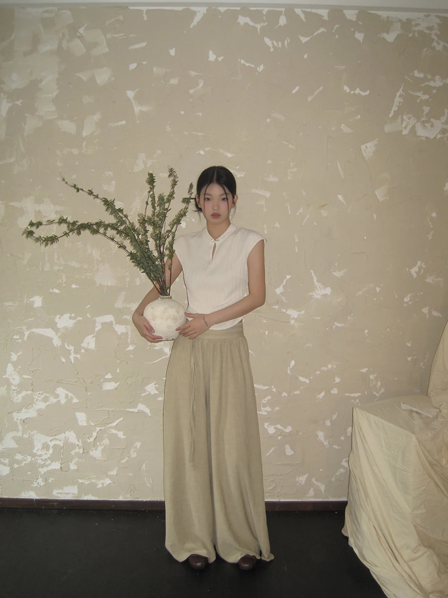 قميص نسائي قصير الأكمام جديد لعام 2025 باللون الأحمر، تصميم صيفي قصير على الطراز الصيني الجديد، قميص قصير عصري #3