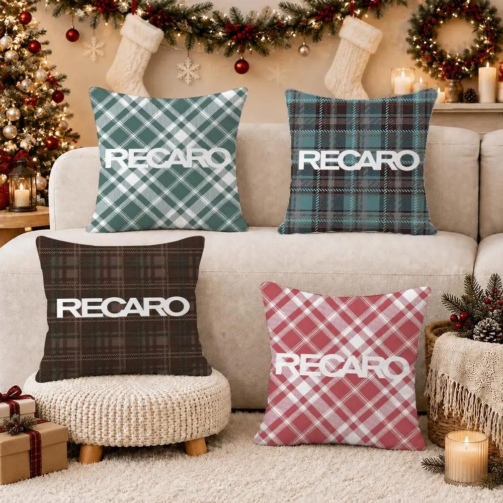 Fashion Brand R-Recaro Cushion Cover Soft Short Plush Pillow Case Cushion Cover for Living Room Sofa Decor